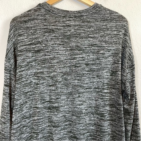 Aritzia Wilfred Free Devinette Marled Green V Neck Lightweight Knit Top Sz SM - Picture 8 of 12